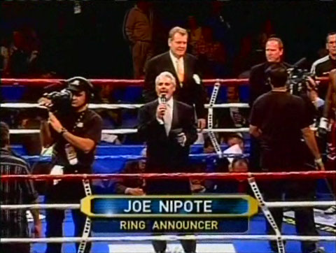 Joe Nipote Ring Announcing
